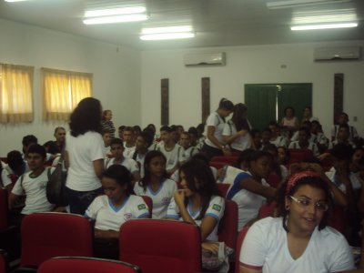 Estudantes das escolas pblicas municipais do bairro Vermelha.
