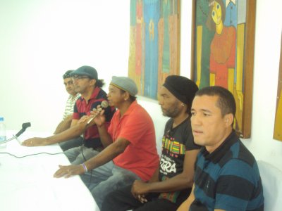 Da direita para esquerda,Randal Oliveira,Dimas Bezerra,Severino Santos,Jonas Moraes e Toinho do Par.