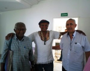 Da direita para esquerda, Cons.Itamar Silva, Severino Santos e Mestre Severo.